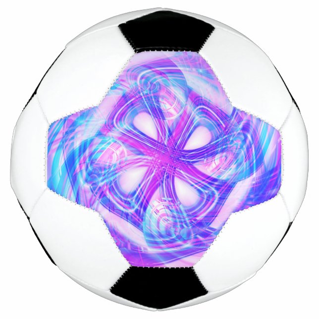 Cyber-Rosa und Blue Compact Mirror Fußball (Vorderseite)