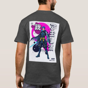 Cyber Samurai Ehre & Daten Futuristischer Krieger T-Shirt