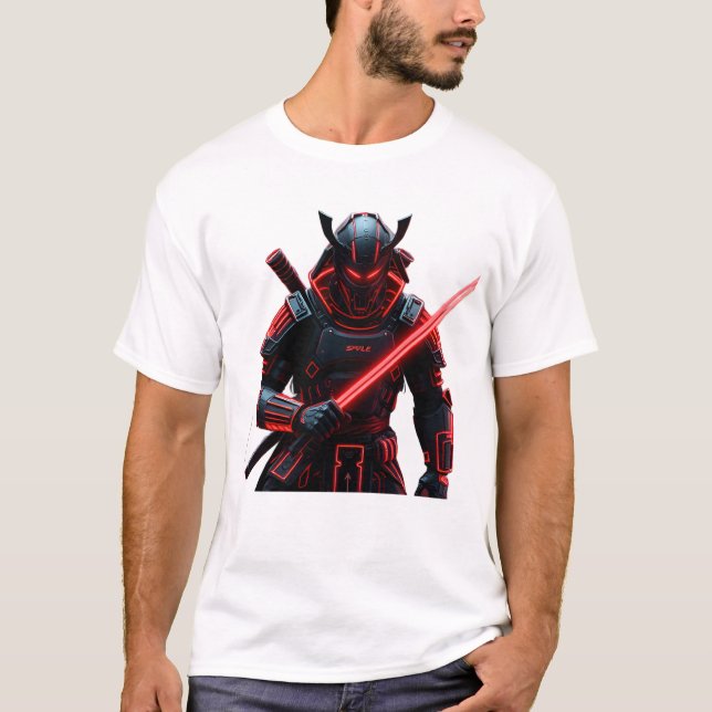 Cyber Samurai Streetwear T-Shirt (Vorderseite)
