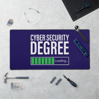 Cyber Security Degree Loading, specialist Schreibtischunterlage