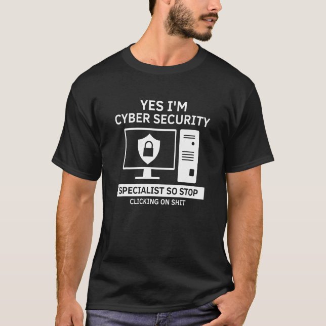 Cyber Security Expert für White Hat Hacker Designs T-Shirt (Vorderseite)
