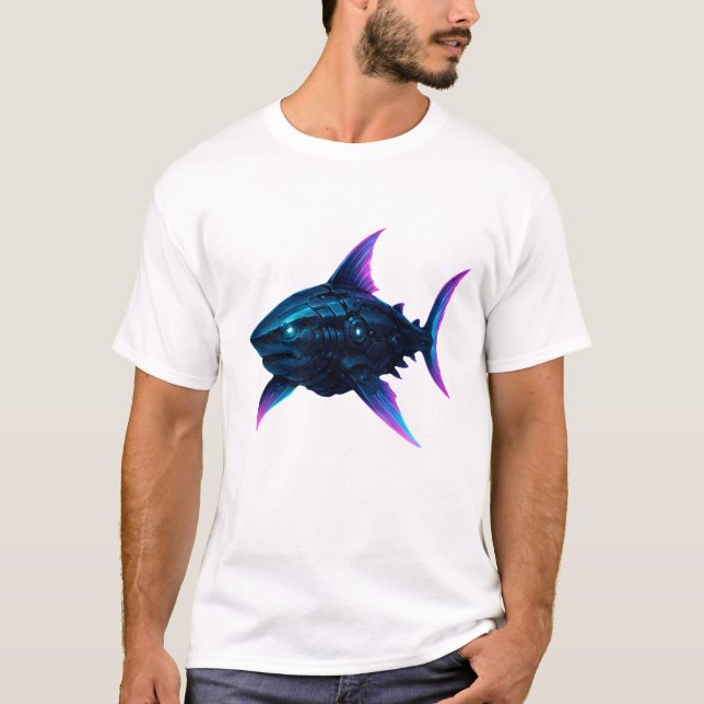 Cyber Shark T-Shirt (Vorderseite)