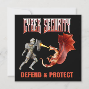 Cyber-Sicherheits-Ritter-Drachen-Verteidigung