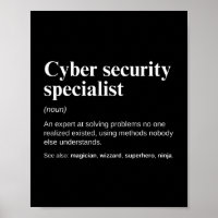 Cyber-Sicherheitsspezialist Funny Analyst Work