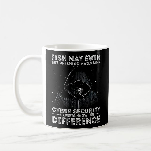 Cyber-Sicherheitsteam und Anti-Malware-Techniker Kaffeetasse (Links)