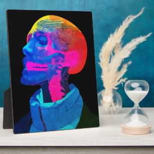 Cyber Skull – Futuristische Anatomie Kunst Fotoplatte