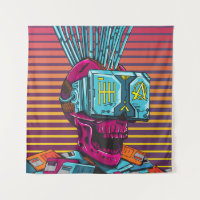 Cyber Skull Virtual Reality Cyberpunk-Diskette