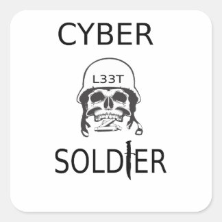 Cyber Soldier Hacker Stickers