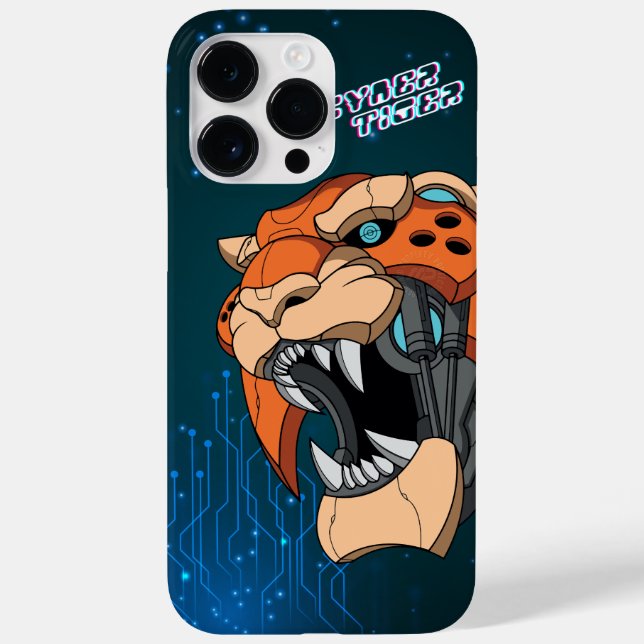 Cyber Tiger | Case-Mate iPhone 14 Pro Max Hülle (Rückseite)
