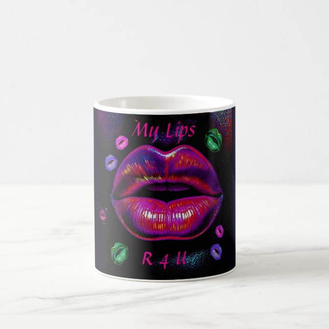 Cyber Venus Lips - Meine Lippen R 4 U Kaffeetasse (Mittel)