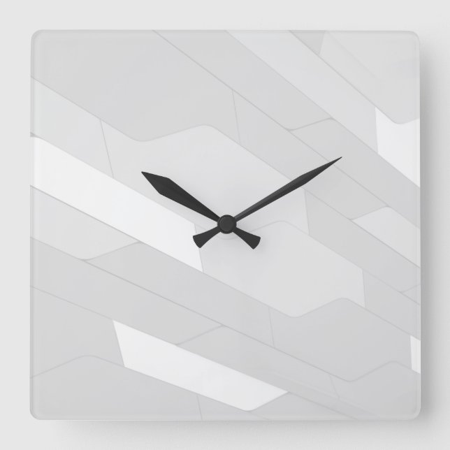 Cyber Wall Quadratische Wanduhr (Vorderseite)