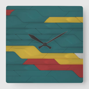 Cyber Wall Square Wall Clock Quadratische Wanduhr