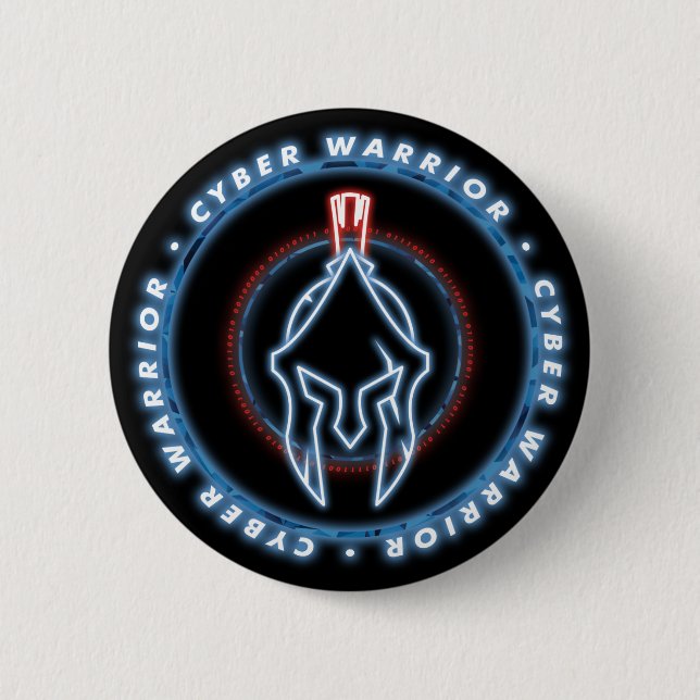 CYBER WARRIOR ABZEICHEN SIEGEL BUTTON (Vorderseite)