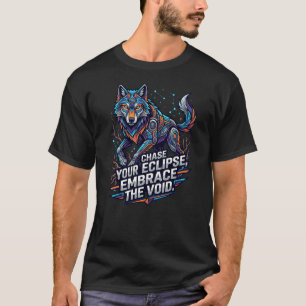 Cyber Wolf Void Chaser T-Shirt – Futuristic Alpha 