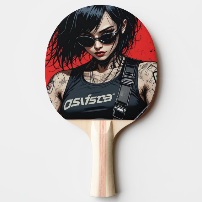 CyberBass Rebellion Ping Pong Paddle Tischtennis Schläger (Rückseite)