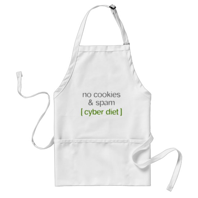 Cyberdiät - Keine Cookies und Spam Schürze (Vorne)