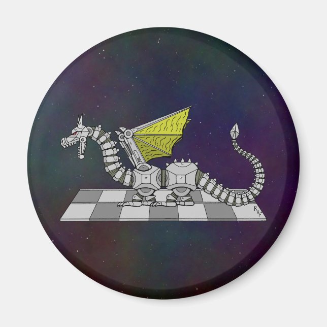 Cyberdrache Magnet (Vorne)