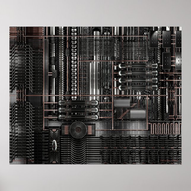 Cyberkratische Domäne Poster (Vorne)