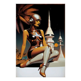 Cybernaut Fashions - Ken Gage Art Poster