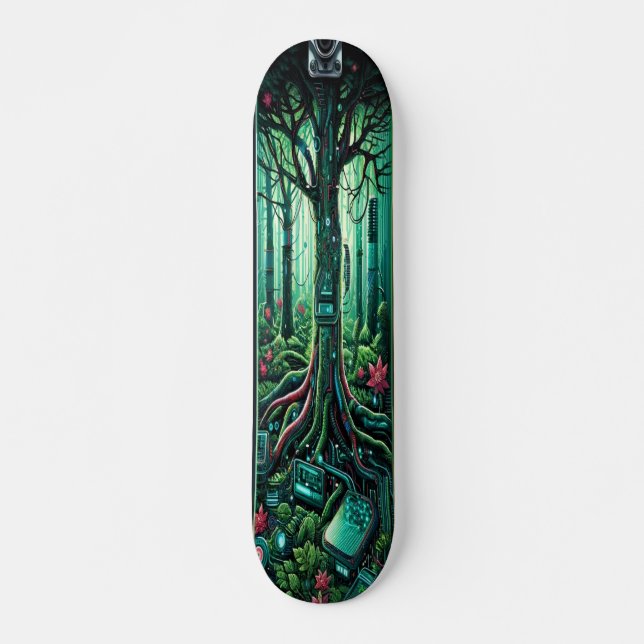 "Cybernetic Grove Deck" Skateboard (Vorne)