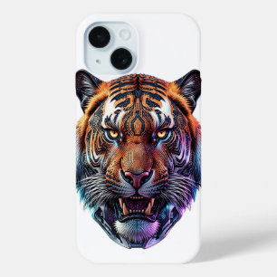 Cybernetisches Bio-Mechanisches Tigerporträt Case-Mate iPhone Hülle