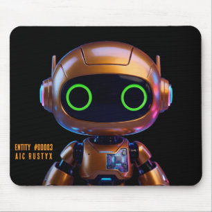 Cyberpunk AI Roboter-Mauspad #00003 AIC Rustyx Mousepad