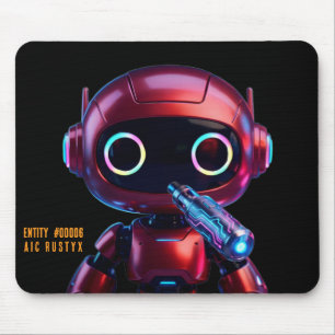 Cyberpunk AI Roboter-Mauspad #00006 AIC Rustyx Mousepad