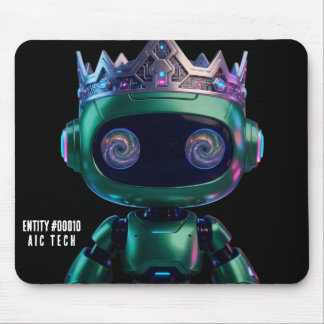 Cyberpunk AI Roboter-Mauspad #00010 | AIC Tech Mousepad