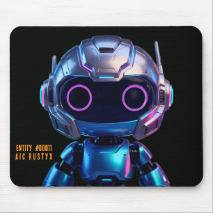 Cyberpunk AI Roboter-Mauspad #00011 AIC Rustyx Mousepad