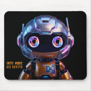 Cyberpunk AI Roboter-Mauspad #00012 AIC Rustyx Mousepad