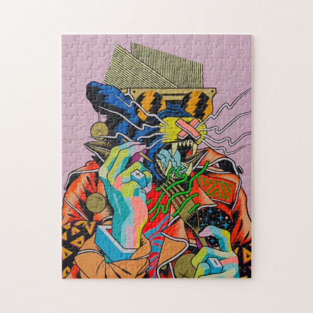 Cyberpunk, Animes, Manga, Säure, Cyber, Kunst, (Vertikal)