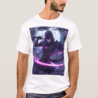 Cyberpunk-Attentäter-Mond-T-Shirt T-Shirt