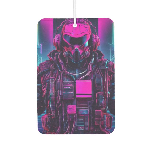 Cyberpunk Autolufterfrischer (Vorderseite)