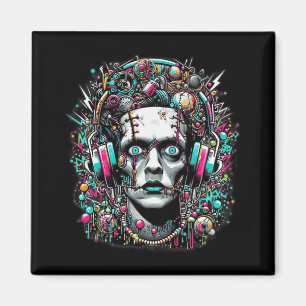 Cyberpunk-Braut Frankensteins Magnet