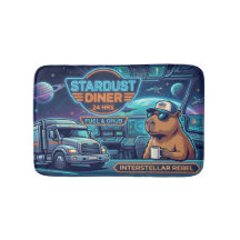 Cyberpunk Capybara Weltraumtruckfahrer Stardust Di