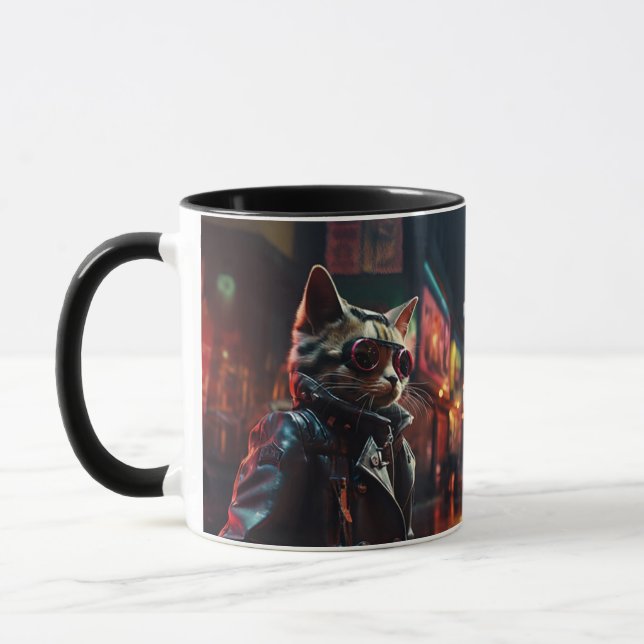Cyberpunk Chats mug (Gauche)