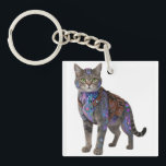 Cyberpunk Circuit Cat – Neon Tech Beast Schlüsselanhänger<br><div class="desc">Futuristic cyber-cat fused with glowing neon circuits, cyberpunk harness, and high-tech implants. This badass tabby cyborg stands proud in pure white background — ultimate blend of cute kitten charm and dystopian hacker vibe. Perfect for cyberpunk art prints, NFT drops, sci-fi posters, gamer room decor, tech enthusiast gifts, dark neon wall...</div>