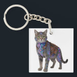 Cyberpunk Circuit Cat – Neon Tech Beast Schlüsselanhänger<br><div class="desc">Futuristic cyber-cat fused with glowing neon circuits, cyberpunk harness, and high-tech implants. This badass tabby cyborg stands proud in pure white background — ultimate blend of cute kitten charm and dystopian hacker vibe. Perfect for cyberpunk art prints, NFT drops, sci-fi posters, gamer room decor, tech enthusiast gifts, dark neon wall...</div>