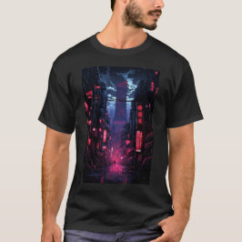 Cyberpunk Corpo Tower Tokio T-Shirt