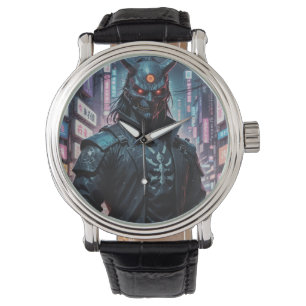 Cyberpunk Demon Samurai Armbanduhr