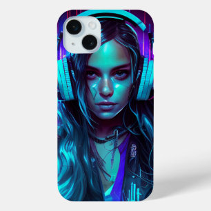 Cyberpunk DJ Girl Case-Mate iPhone Hülle