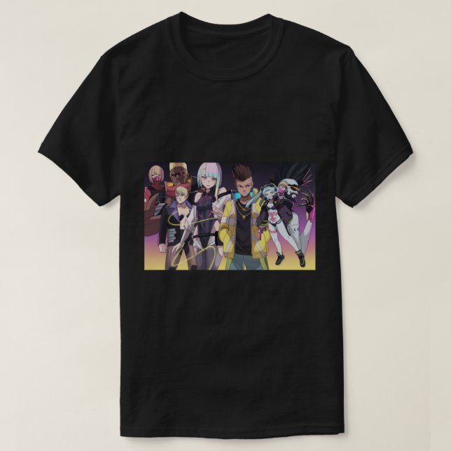 Cyberpunk Edgerunners characters   T-Shirt (Design vorne)