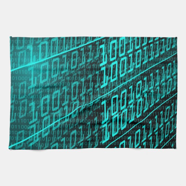 Cyberpunk Futuristic Computer Technology Circuit Handtuch (Horizontal)