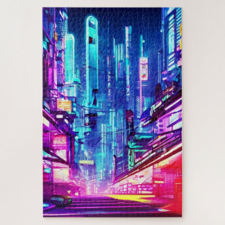 Cyberpunk Futuristic Neon City