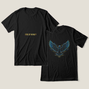 Cyberpunk-Glitch-Adler-Vorne-Hinten-Unisex-T-Shirt Tri-Blend Shirt