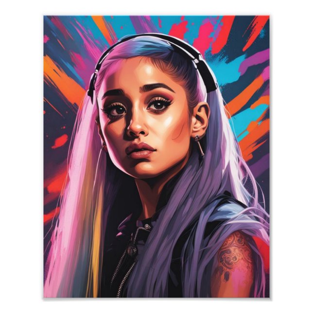 Cyberpunk Grande Portrait Fotodruck (Vorne)