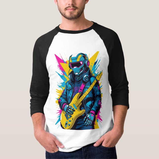 cyberpunk guitarist T-Shirt (Vorderseite)