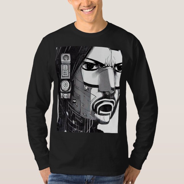 Cyberpunk Hacker Computer Geek design_13 T-Shirt (Vorderseite)