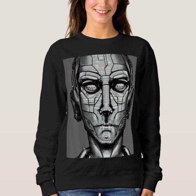 Cyberpunk Hacker Computer Geek design_1 Sweatshirt (Vorderseite)