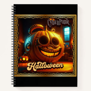 CYBERPUNK HALLOWEEN PUMPKIN NOTIZBUCH